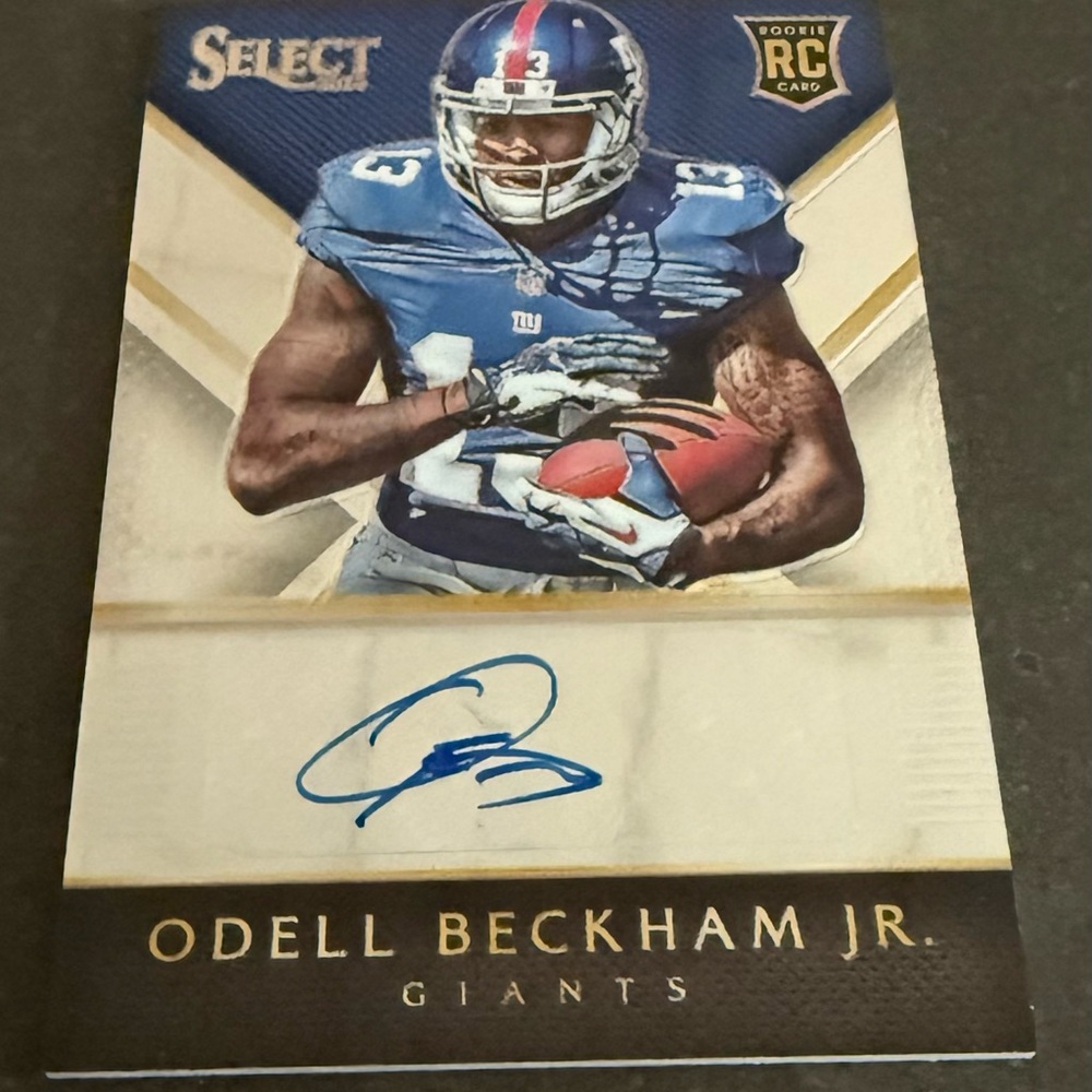 Odell Beckham Jr card authenticated